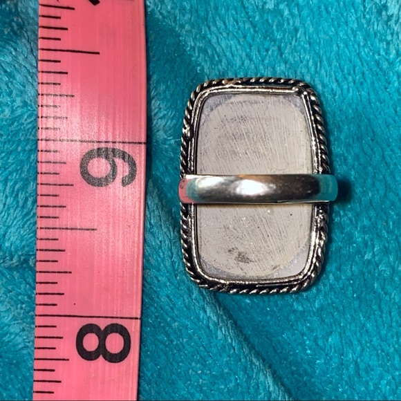 Wild Ocean Sea Shell Handcrafted Natural Gemstone ring - Picture 6 of 6